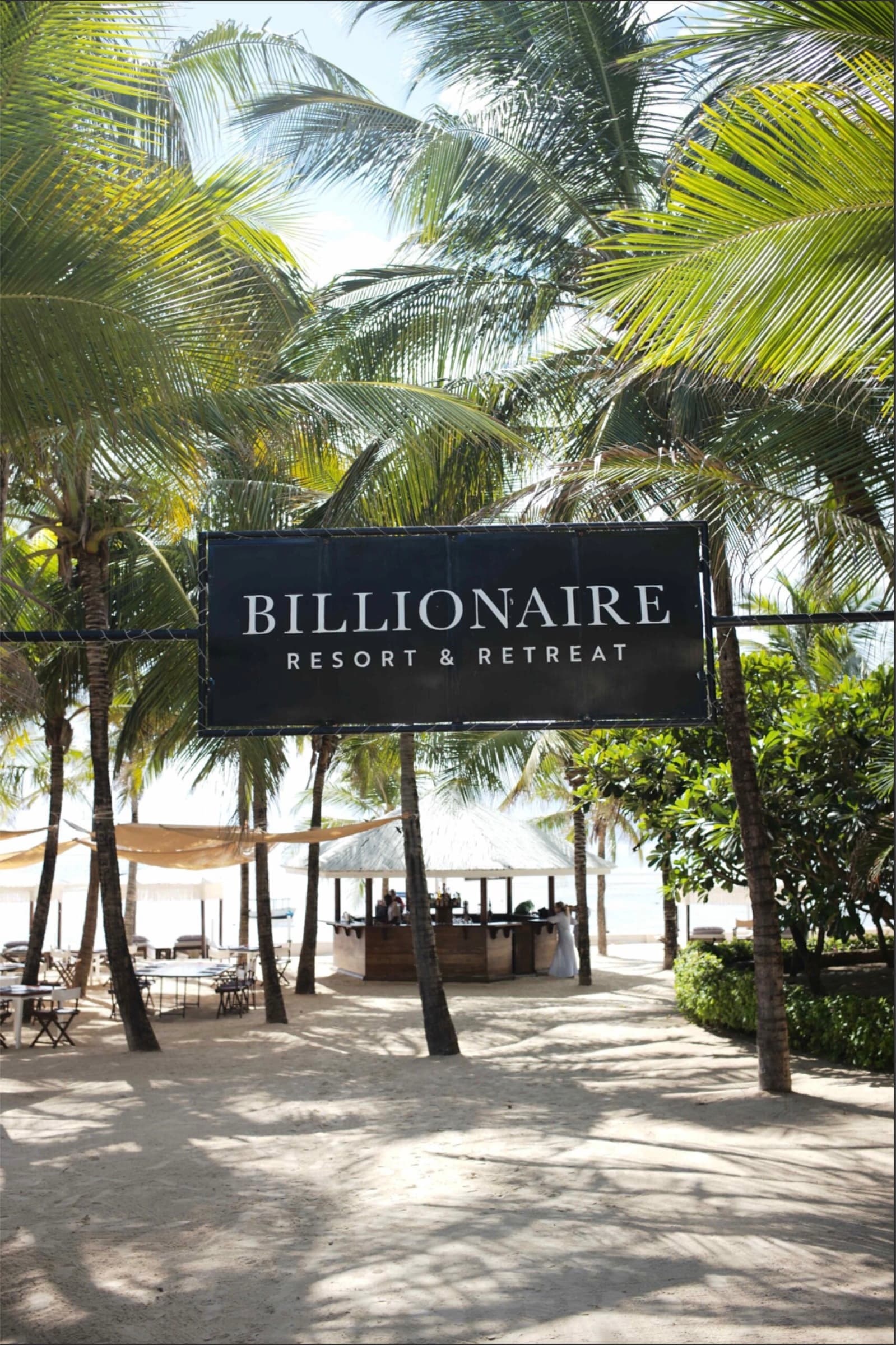 Billionaire Resort & Retreat entrance